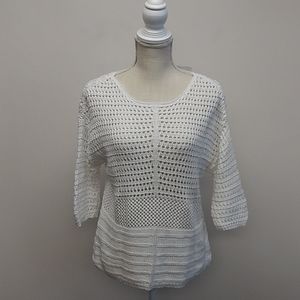NWT LOFT White Knit Top